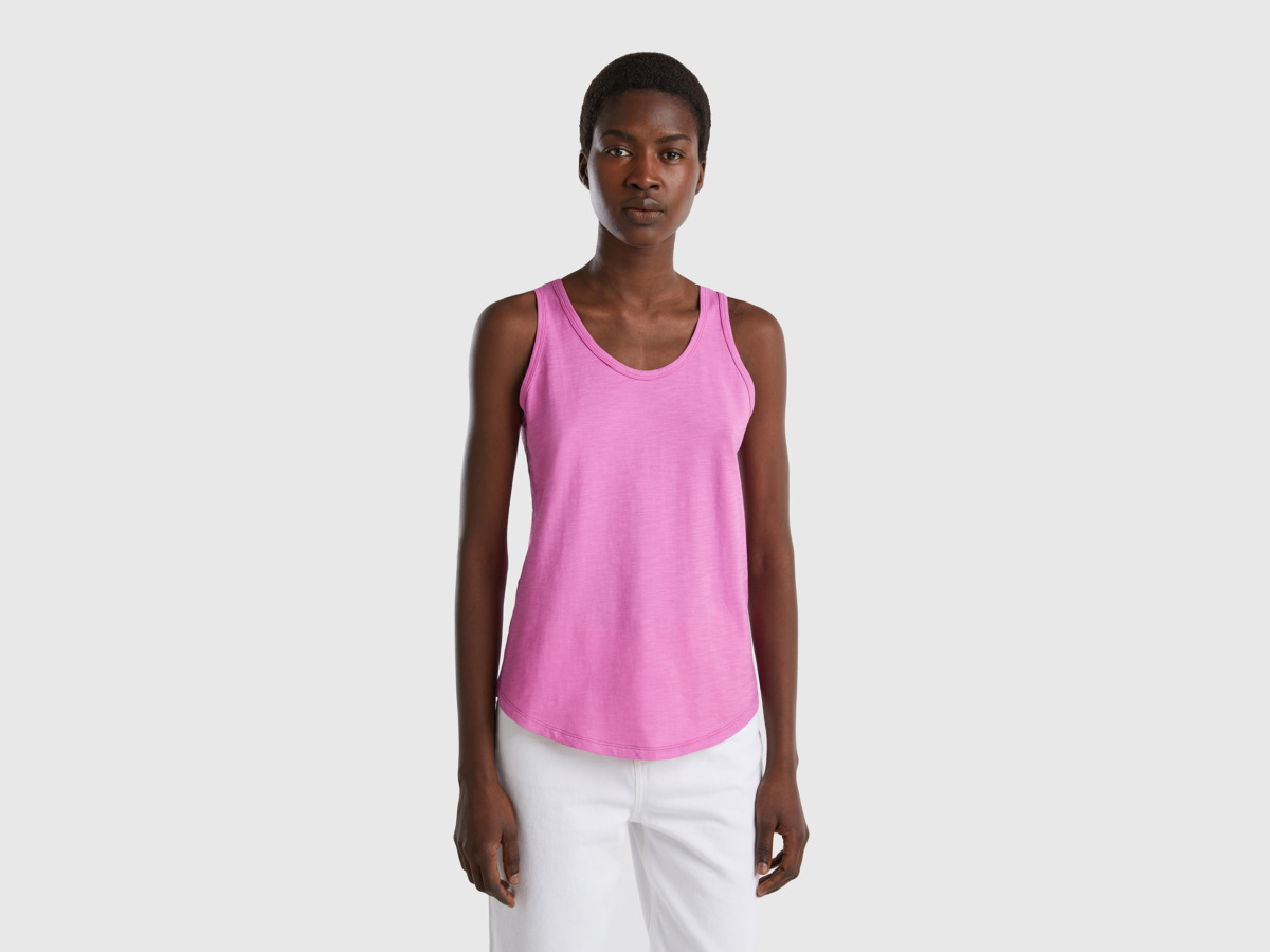 United Colors Of Top Made Of Light Pink Female Benetton Womens TOPS GOOFASH