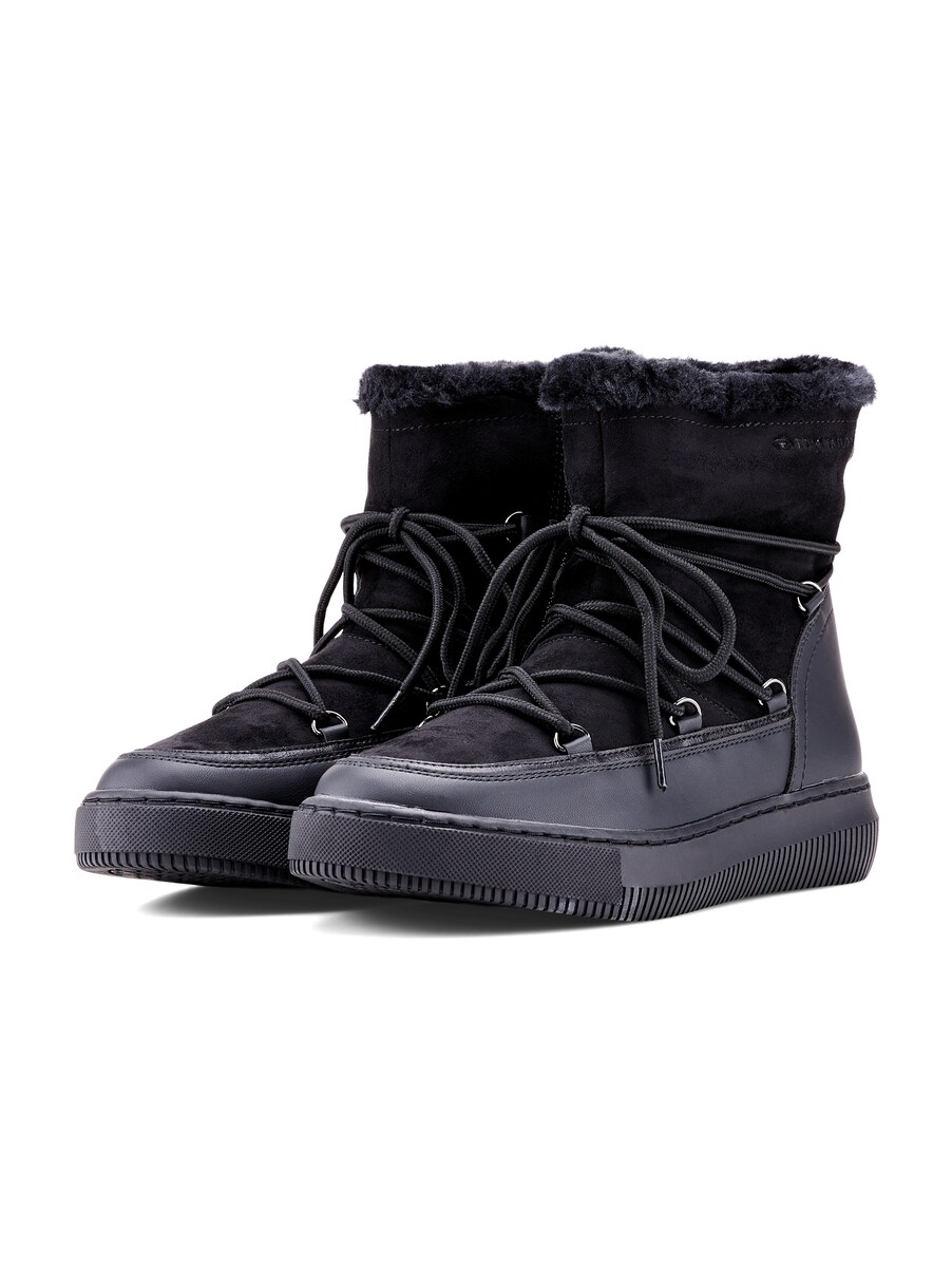 Women Lined Winter Boots Black Tom Tailor Womens BOOTS GOOFASH