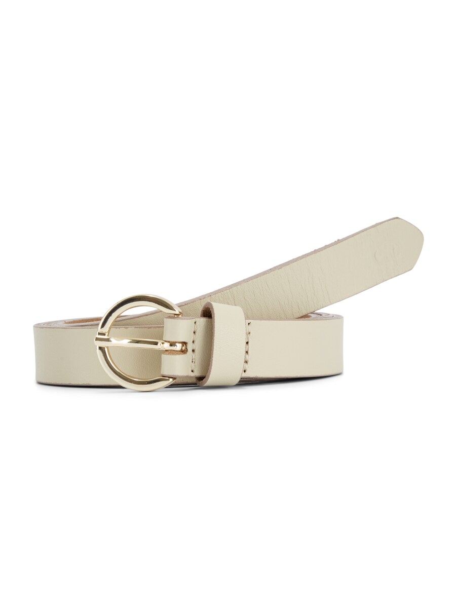 Women Tom Tailor Belt Made Of Synthetic Leather Beige Womens BELTS GOOFASH