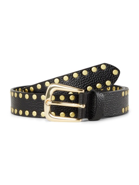 Women's Leather Belts With Rivets Black Tom Tailor Womens BELTS GOOFASH