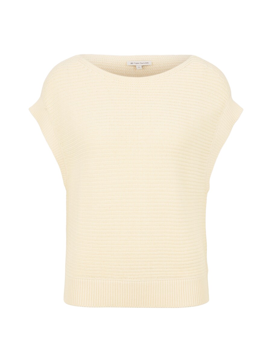 Women's Sleeveless Sweater White Tom Tailor Womens SWEATERS GOOFASH