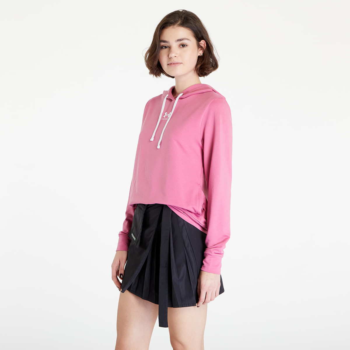 Women's Under Armour Rival Terry Hoodie Pace Pink Footshop Womens SWEATERS GOOFASH