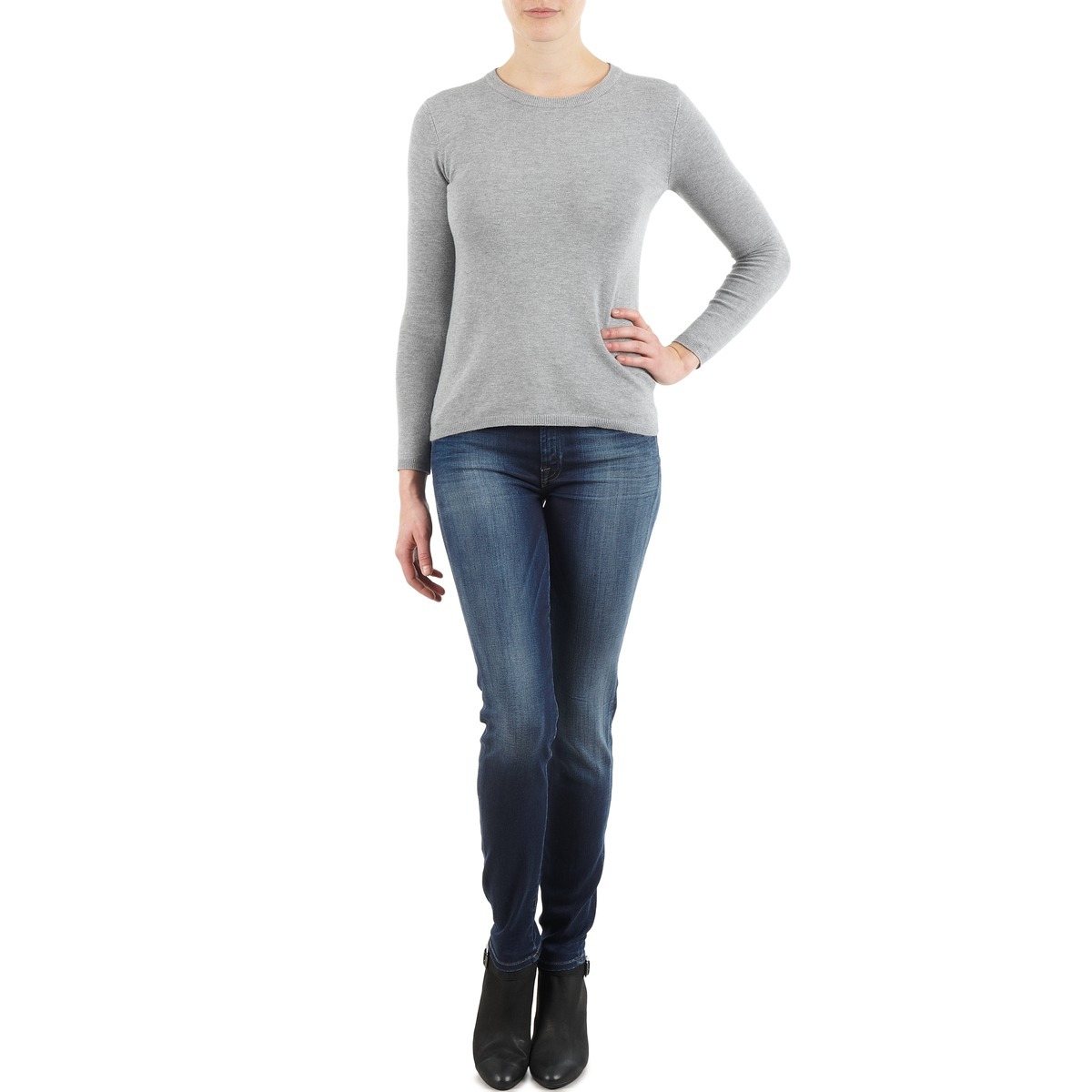 7 For All Mankind - Women Skinny Jeans - Blue - Spartoo GOOFASH