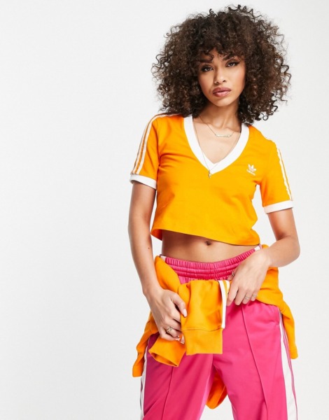 Adidas Women Top in Orange Asos GOOFASH