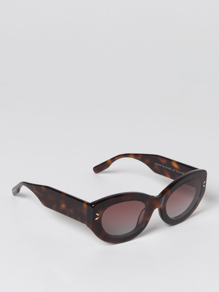 Alexander McQueen Brown Sunglasses Giglio Women GOOFASH