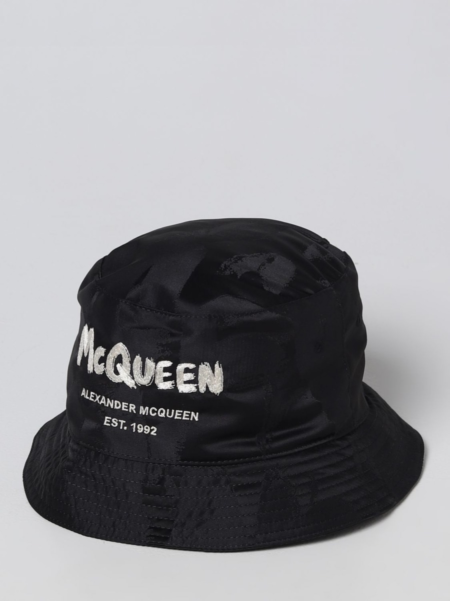 Alexander Mcqueen - Black Hat for Man at Giglio GOOFASH