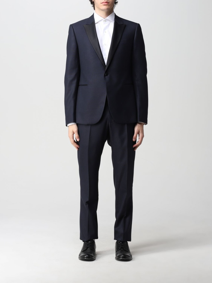 Armani - Blue Suit for Man by Giglio GOOFASH