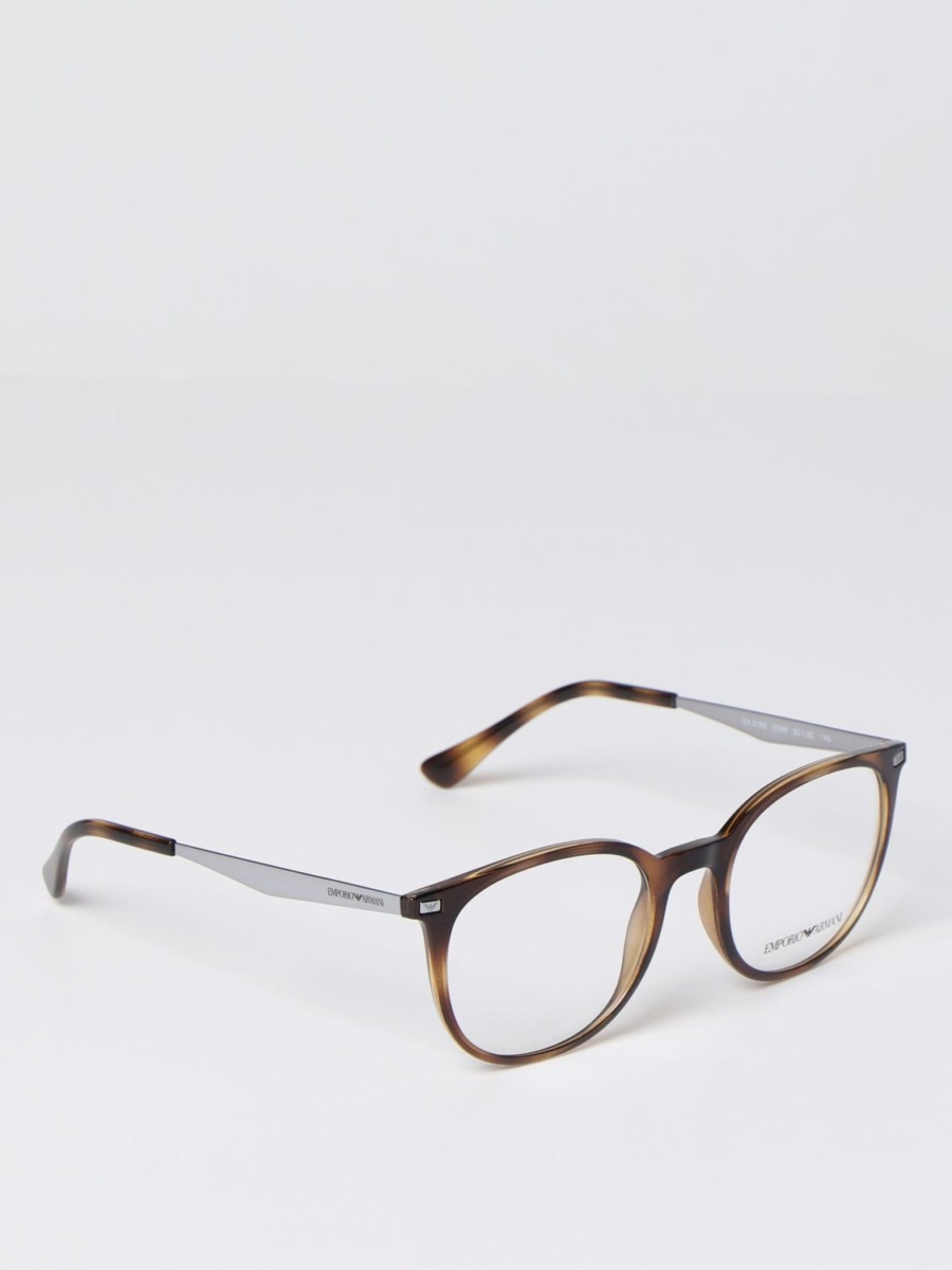 Armani Gents Eyeglasses in Brown at Giglio GOOFASH