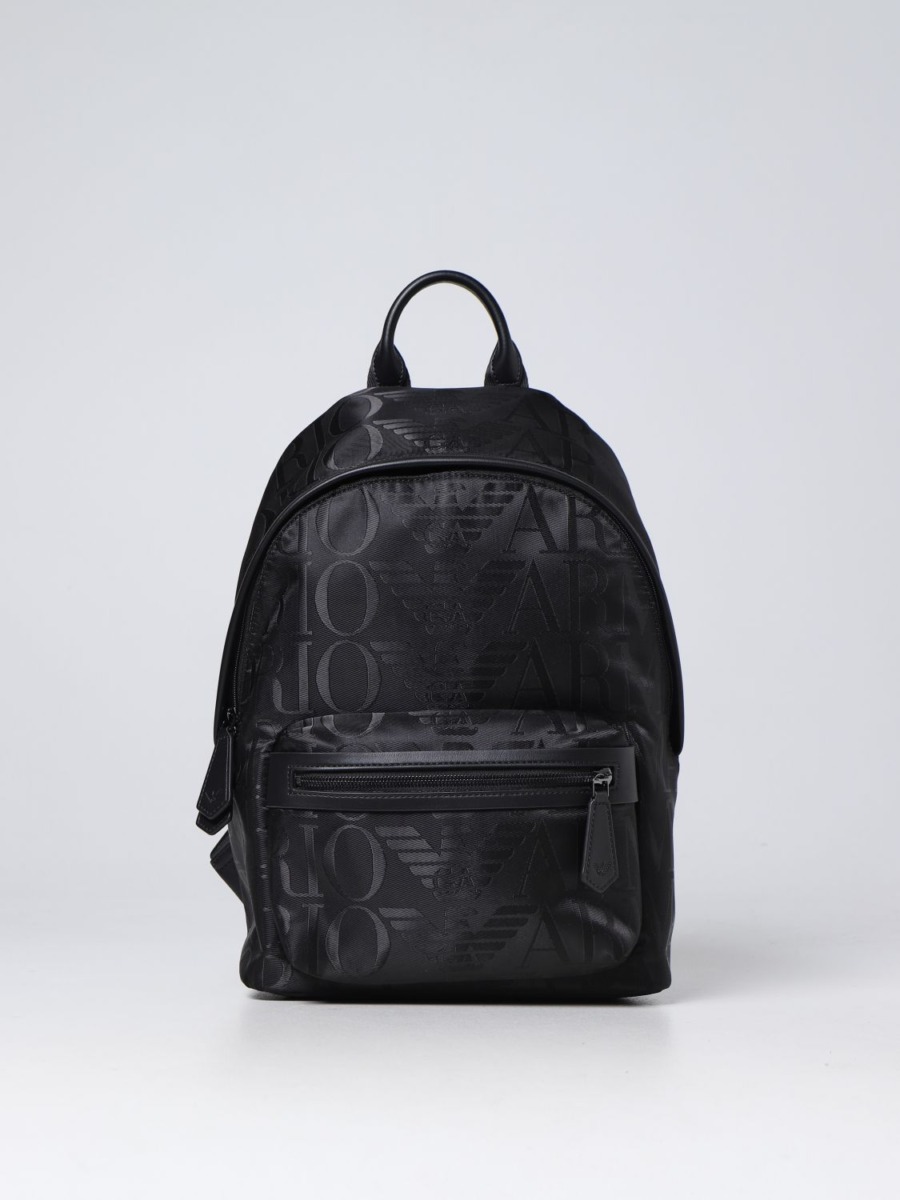 Armani Man Backpack Black from Giglio GOOFASH