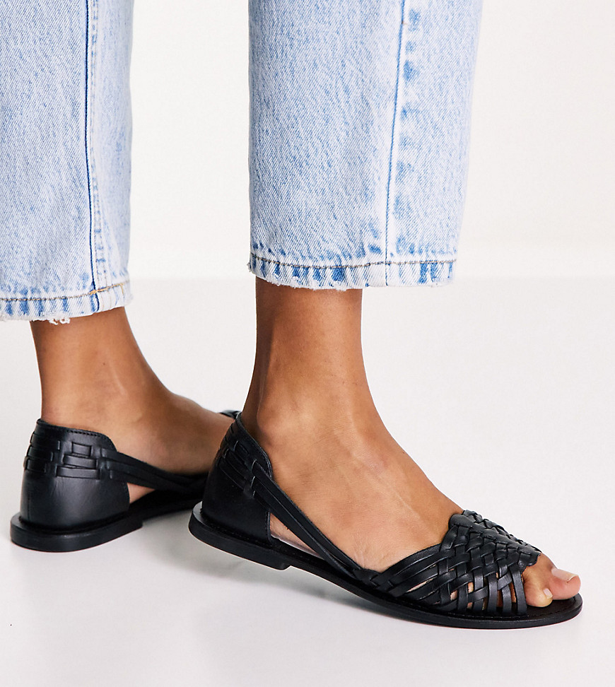 Asos - Black - Lady Flat Sandals GOOFASH