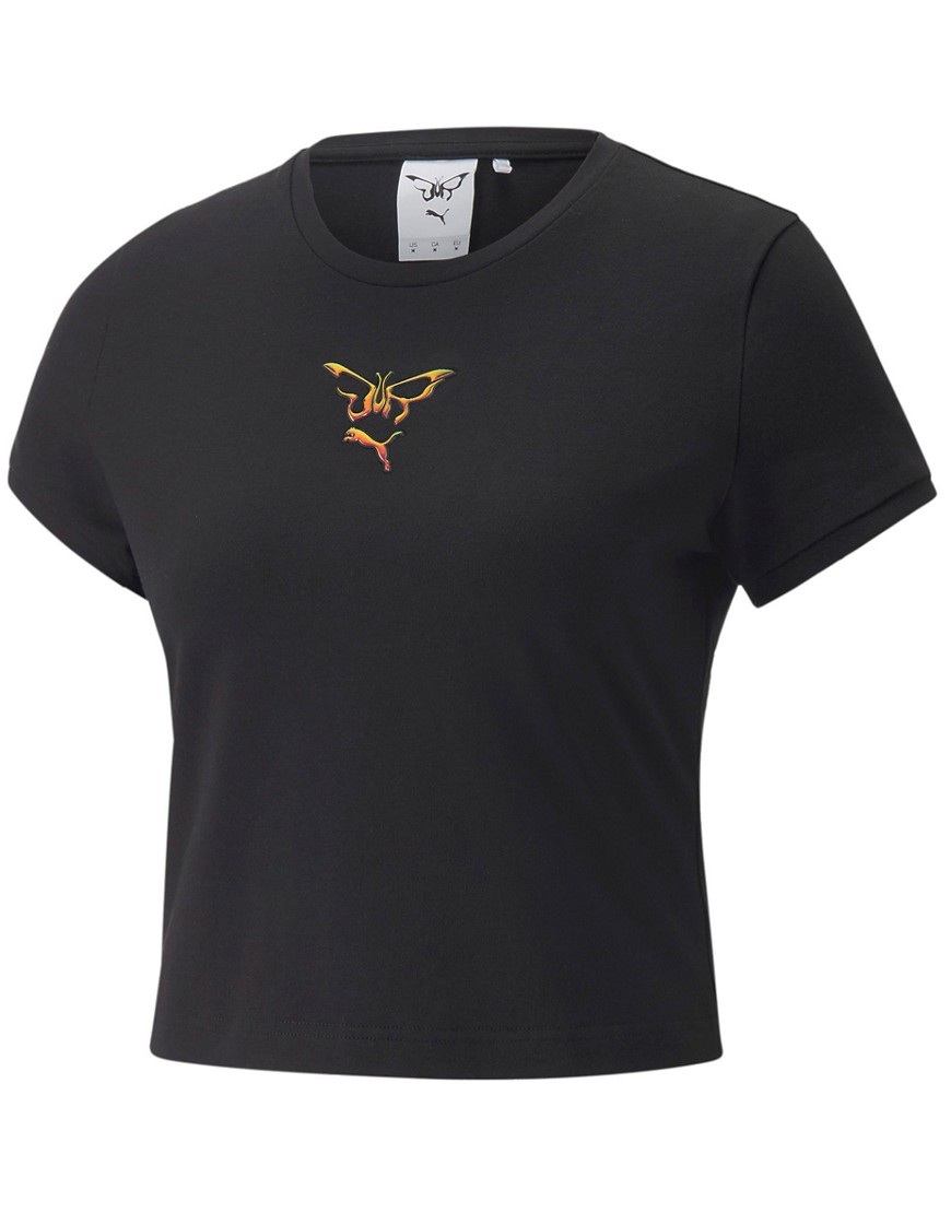 Asos Black Women T-Shirt Puma GOOFASH