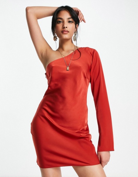 Asos Brown Womens Mini Dress GOOFASH