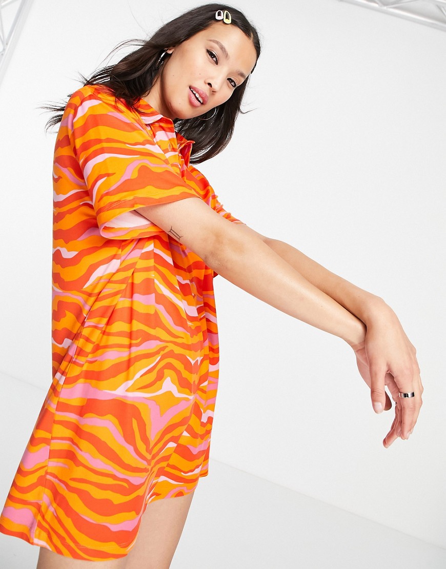 Asos - Dress - Orange - Urban Threads - Women GOOFASH