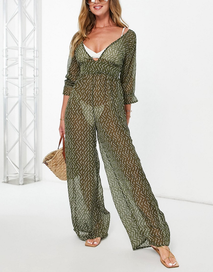 Asos - Jumpsuit Green for Women from South Beach GOOFASH