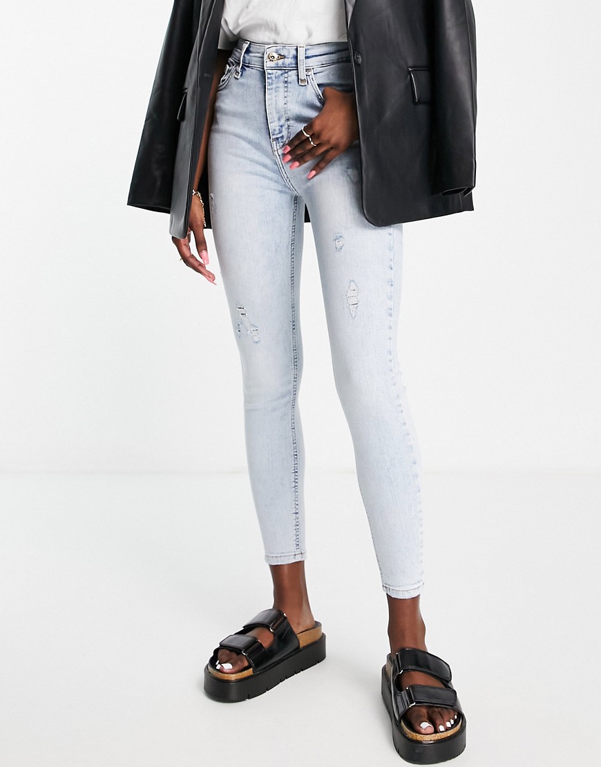 Asos Lady Blue Jeans by River Island GOOFASH