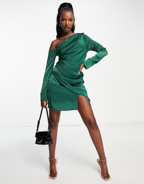 Asos - Mini Dress Green - Women GOOFASH