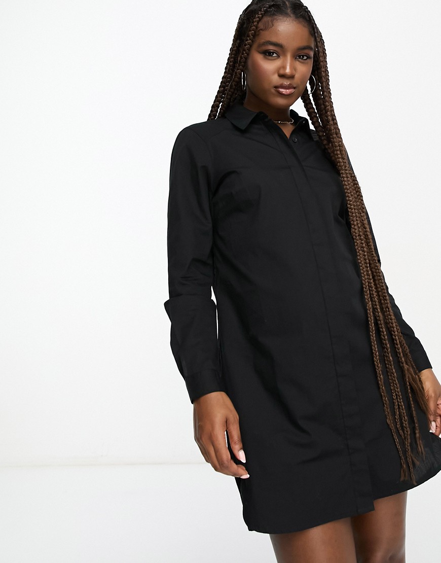 Asos Shirt Dress Black Woman GOOFASH