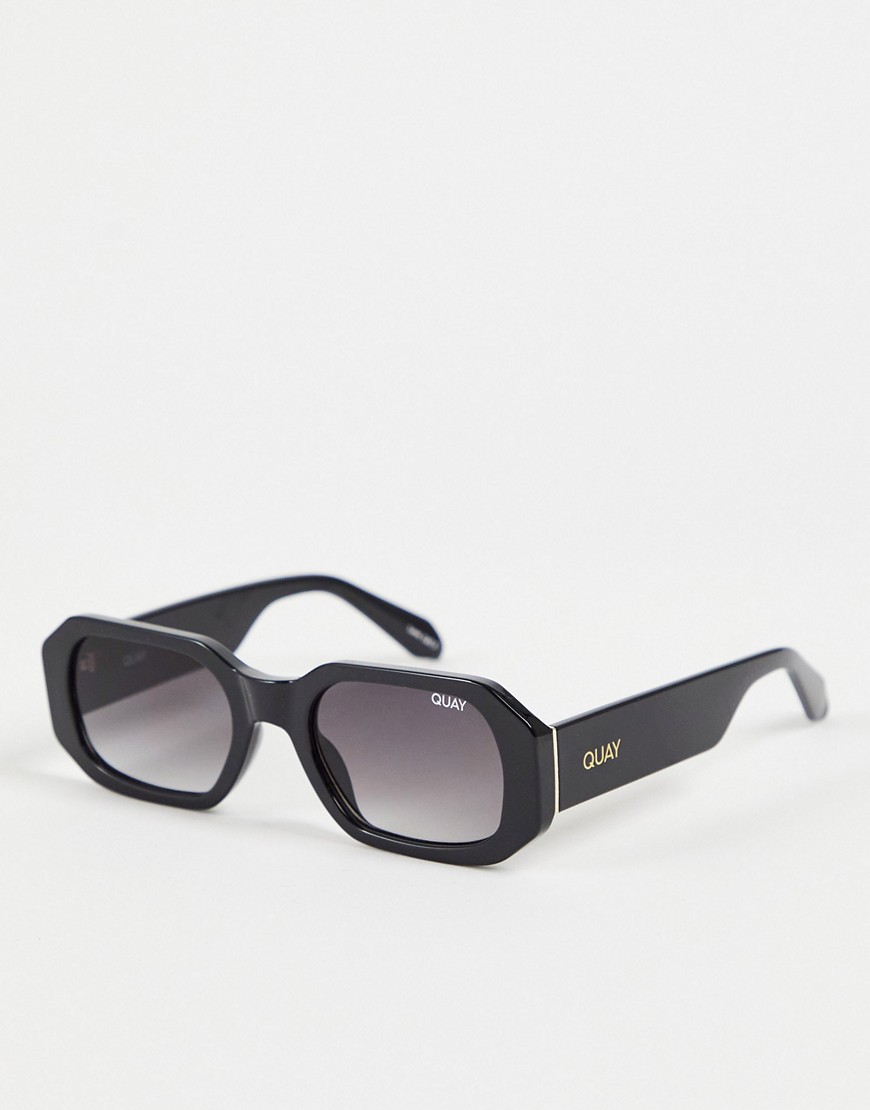 Asos - Square Sunglasses in Black for Women from Quay GOOFASH