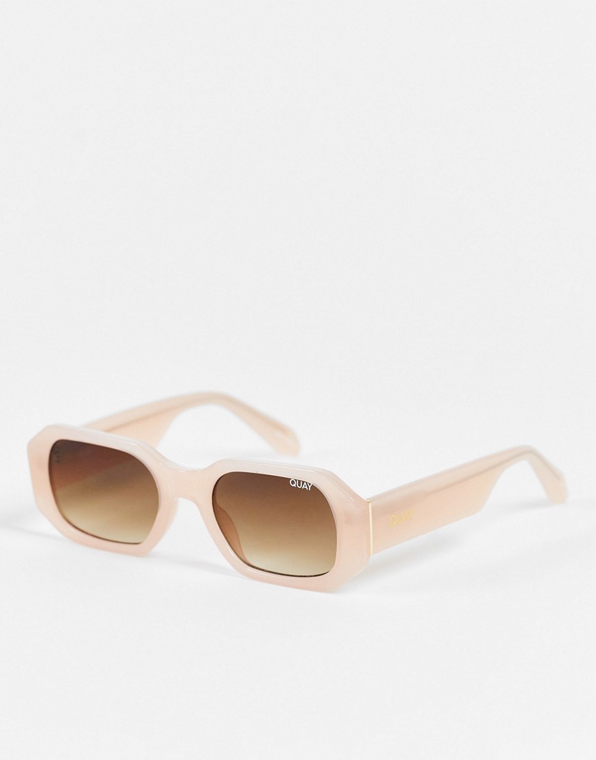 Asos - Square Sunglasses in Pink for Woman from Quay GOOFASH