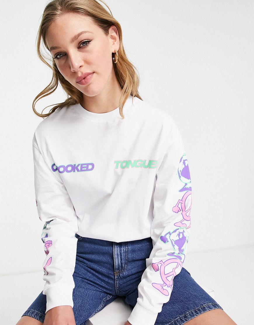 Asos - T-Shirt White from Crooked Tongues GOOFASH