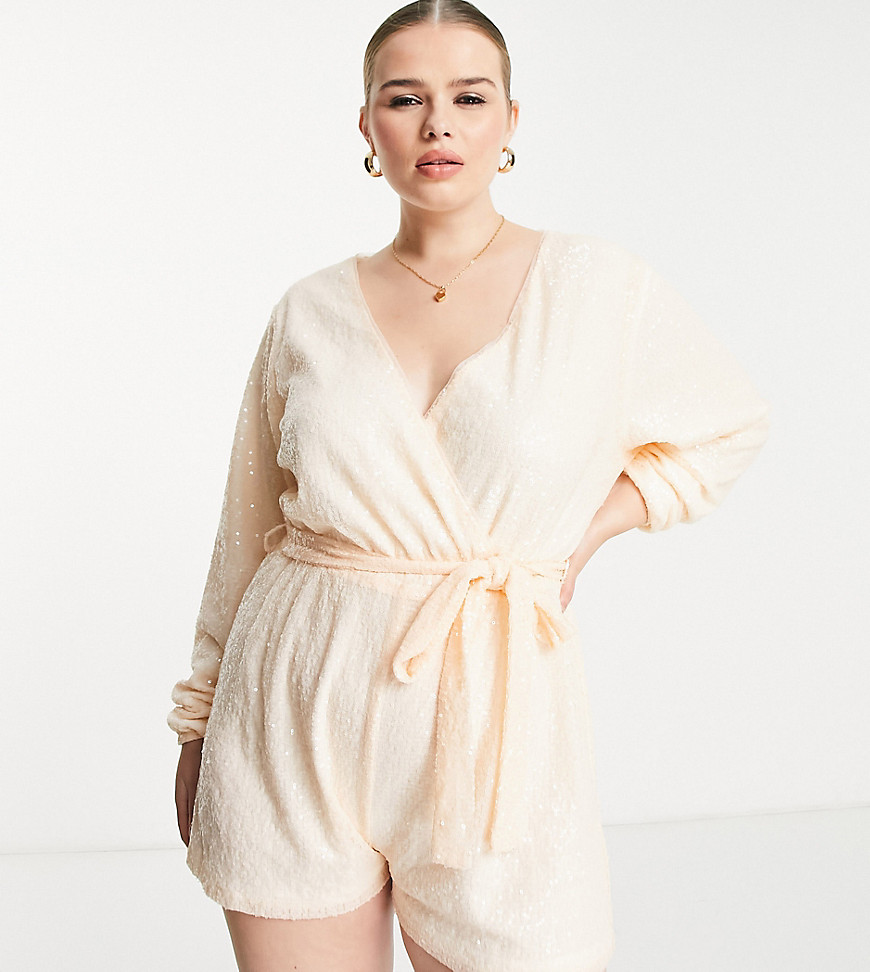 Asos White Romper by In the Style GOOFASH