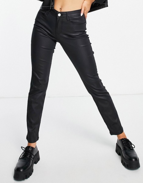 Asos Woman Jeans Black by Noisy May GOOFASH