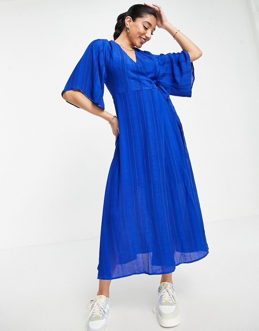 Asos - Woman Midi Dress Blue Liquorish GOOFASH