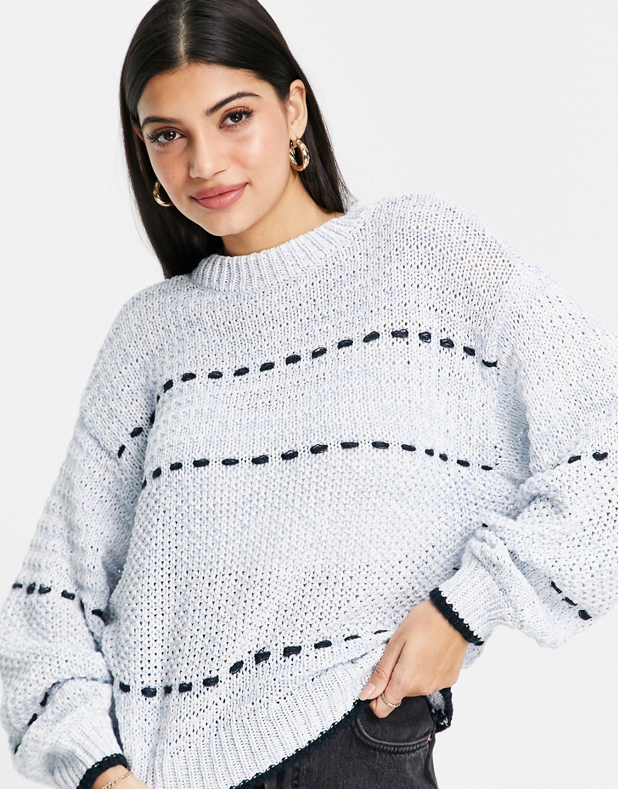 Asos Woman Sweater Blue from Pieces GOOFASH