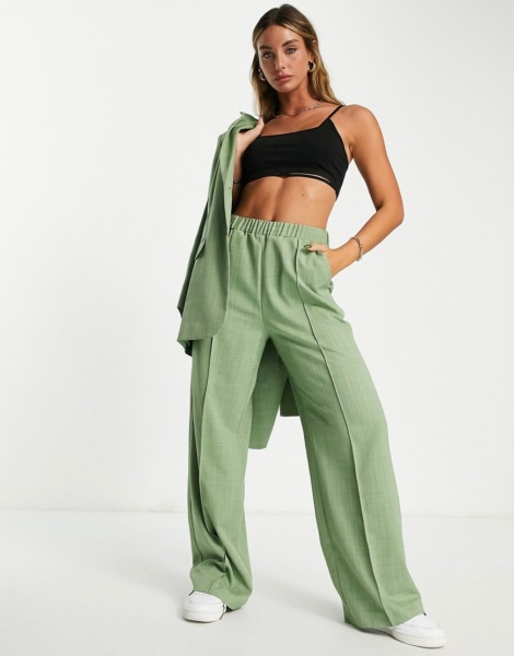Asos - Women Suit Trousers - Green GOOFASH
