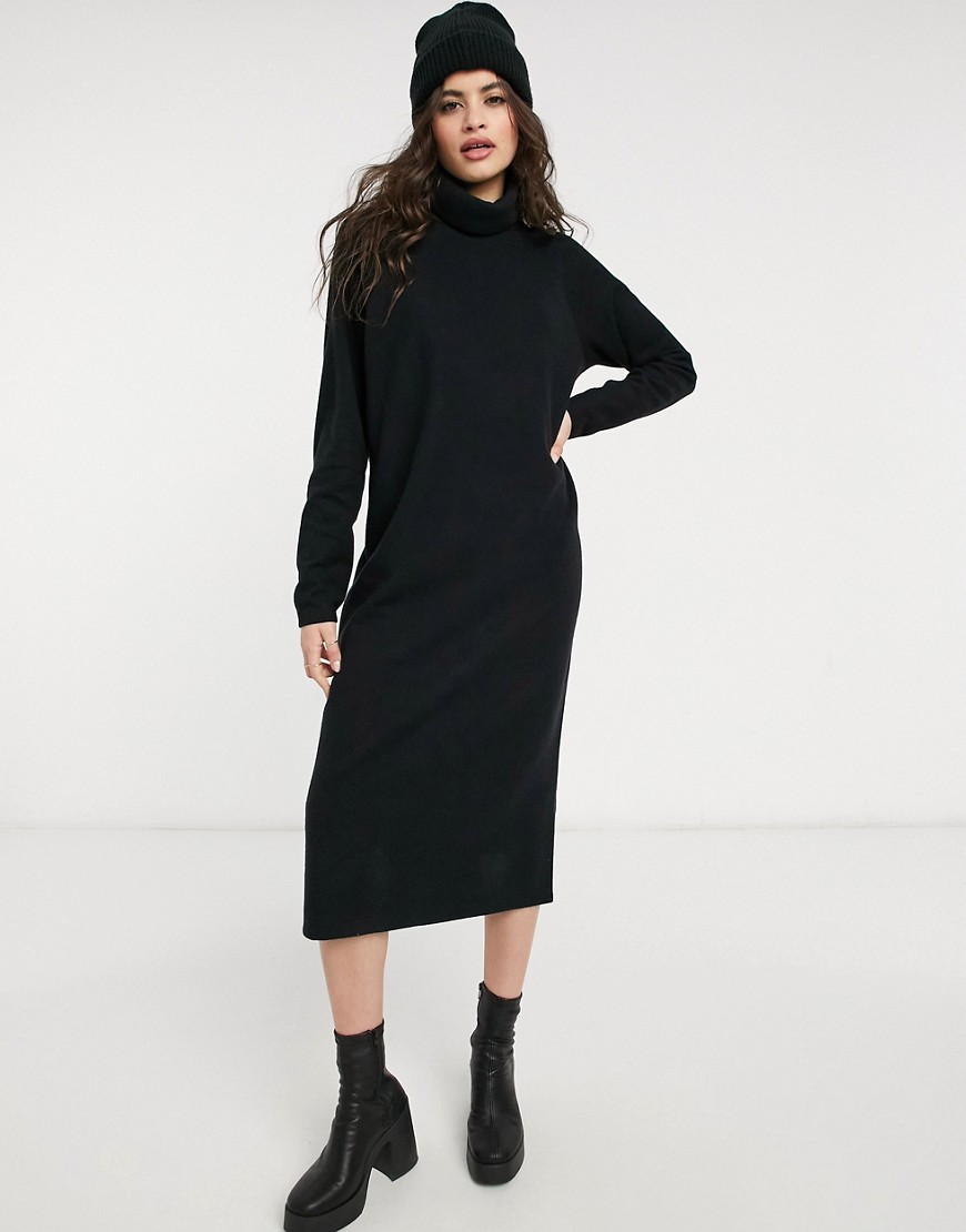Asos - Womens Black Sweater Dress GOOFASH
