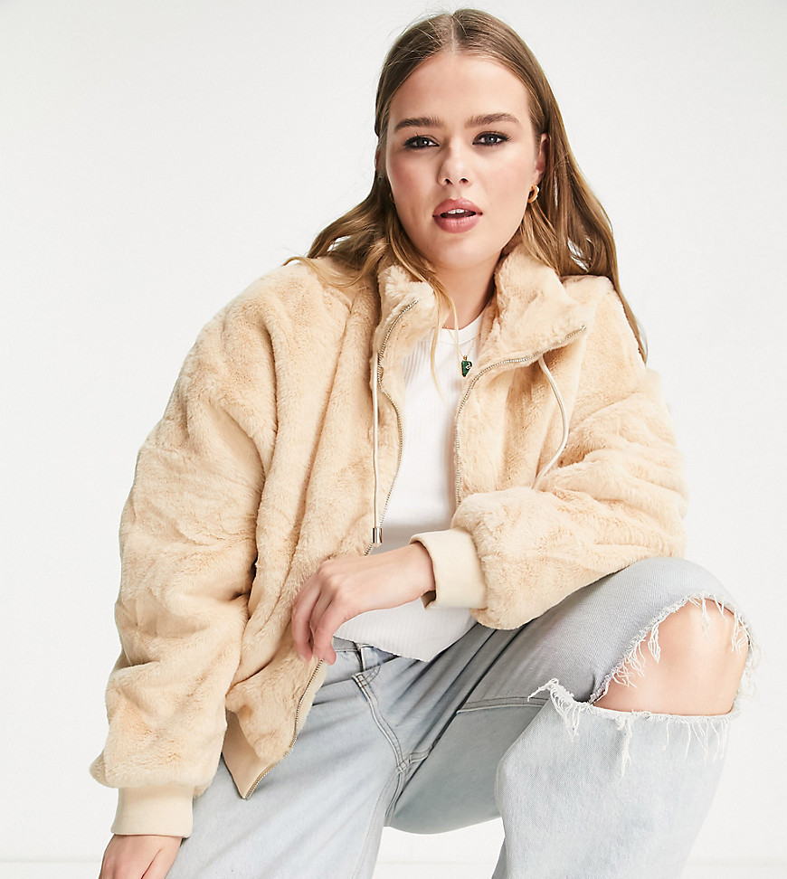 Asos - Women's Brown Bomber Jacket by Missguided GOOFASH