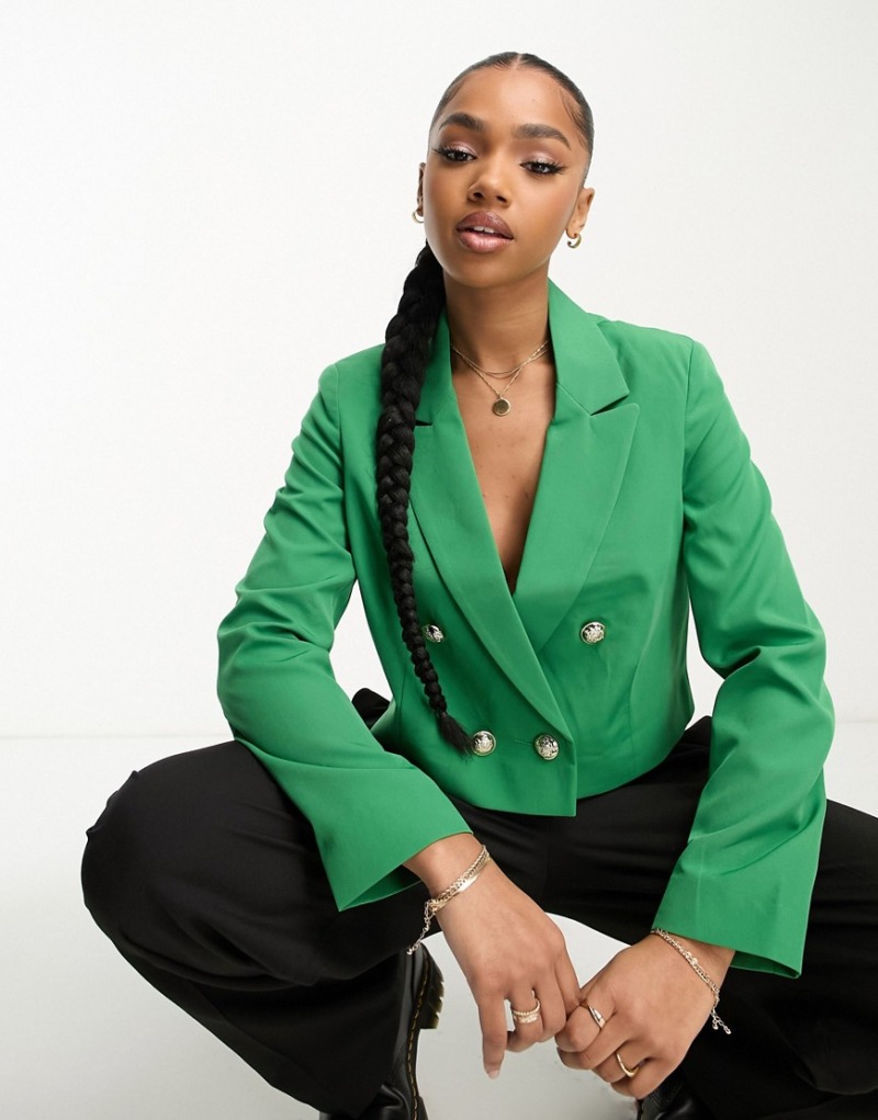 Asos - Women's Green Blazer by Miss Selfridge GOOFASH