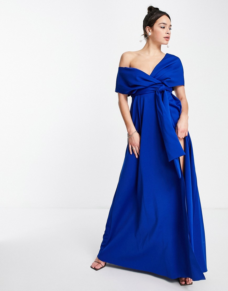 Asos - Womens Maxi Dress Blue GOOFASH