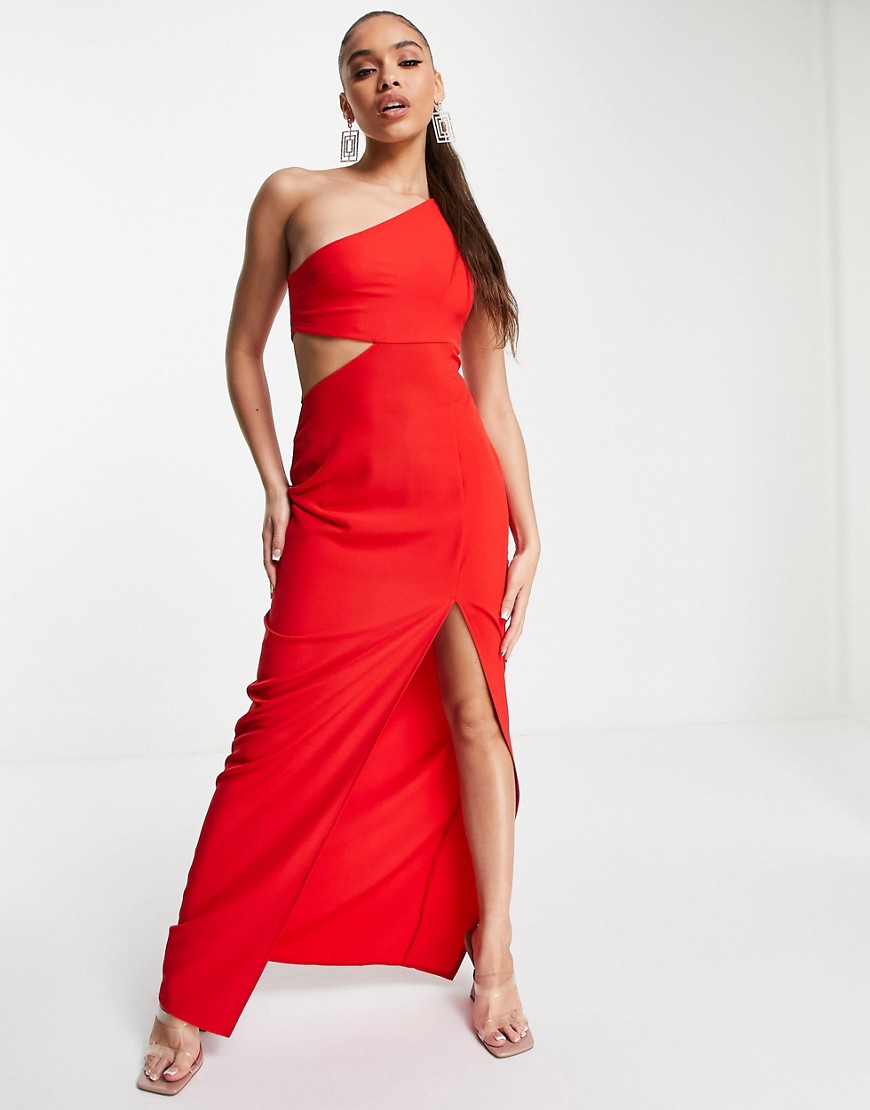 Asos - Womens Maxi Dress Red by Vesper GOOFASH