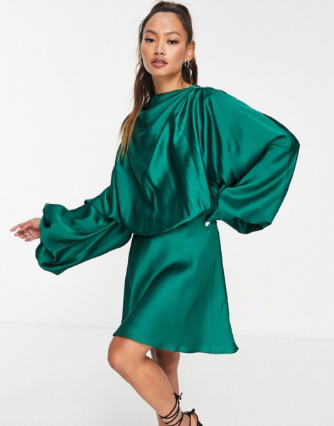 Asos - Women's Mini Dress in Green GOOFASH