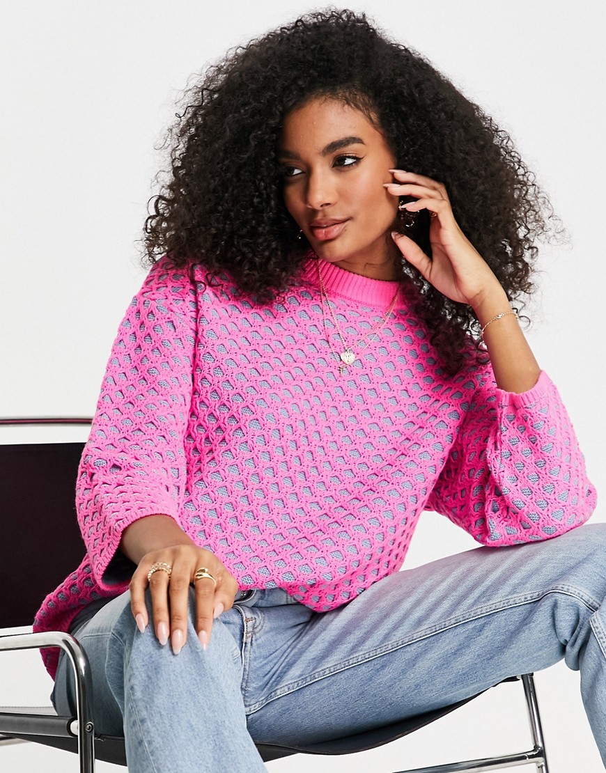 Asos Womens Pink Sweater GOOFASH