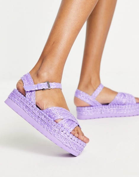 Asos Women's Purple Sandals from South Beach GOOFASH