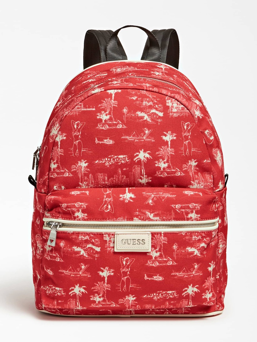 Backpack Red Guess GOOFASH