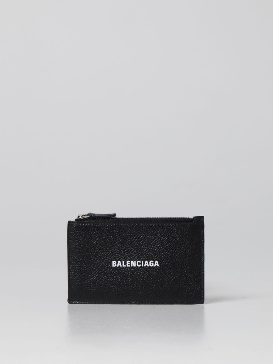 Balenciaga - Wallet in Black Giglio Woman GOOFASH