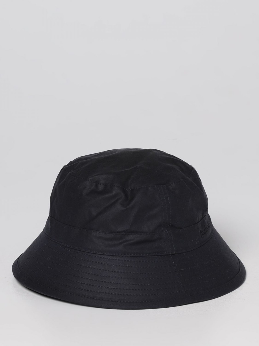 Barbour Man Blue Hat from Giglio GOOFASH