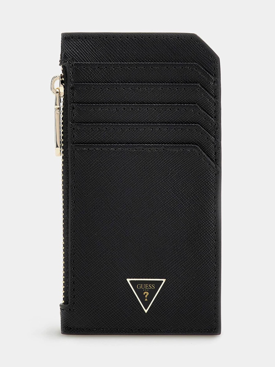 Black Card Holder for Women at Guess GOOFASH
