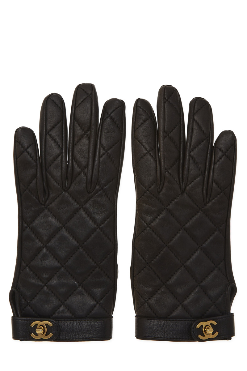 Black Gloves Chanel Woman - WGACA GOOFASH