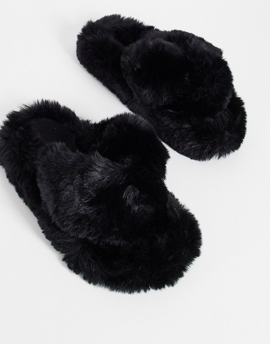 Black Slippers - Loungeable - Asos GOOFASH
