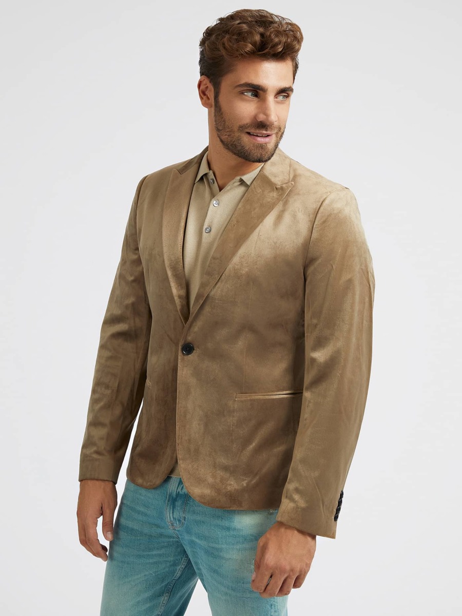 Blazer Beige for Man from Guess GOOFASH