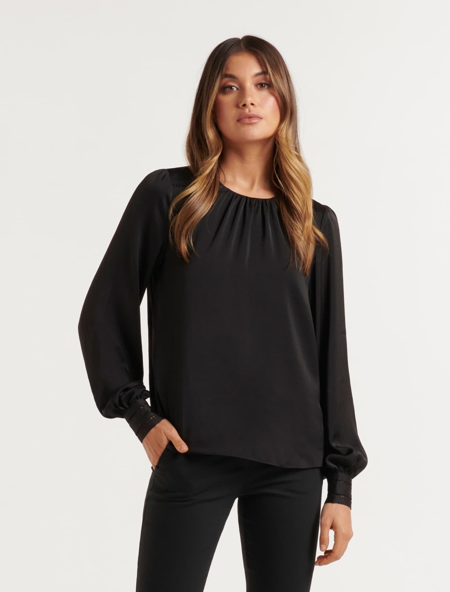 Blouse in Black Ever New GOOFASH