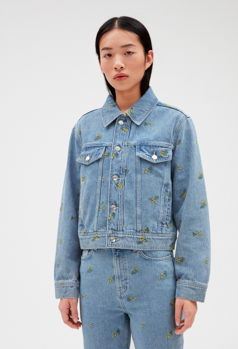 Blue Jacket for Woman by Claudie Pierlot GOOFASH