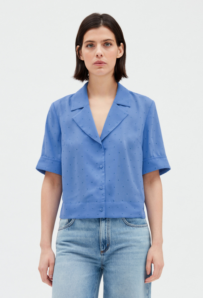 Blue Shirt for Woman from Claudie Pierlot GOOFASH