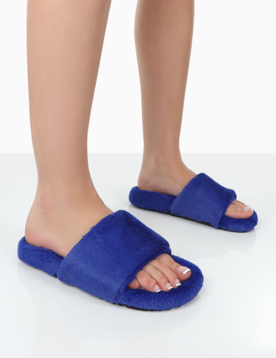 Blue Slippers Woman - Public Desire GOOFASH