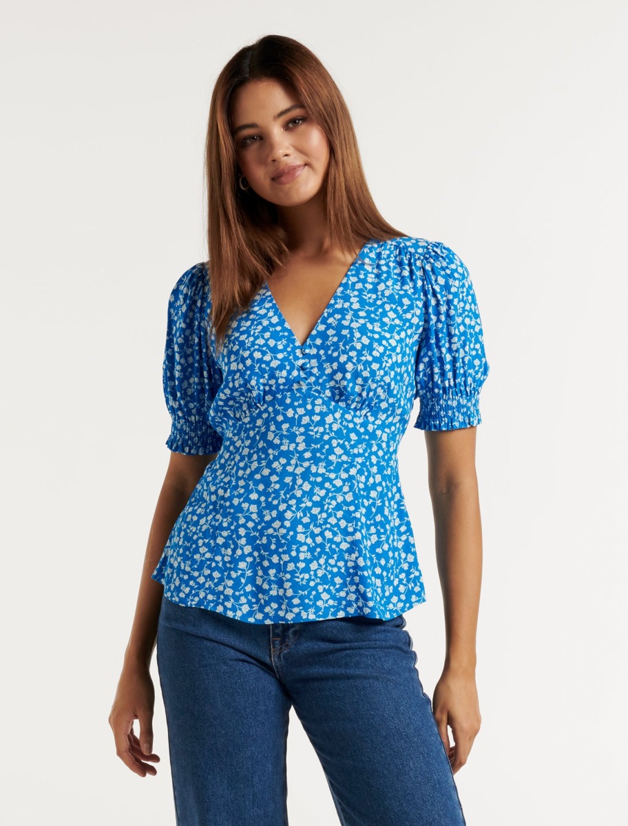 Blue Woman Blouse - Ever New GOOFASH
