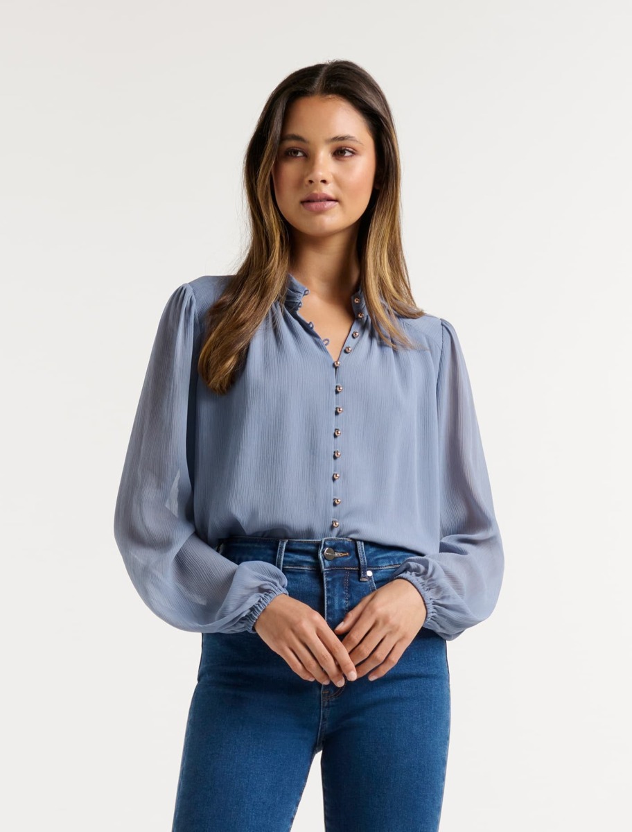 Blue Womens Blouse - Ever New GOOFASH